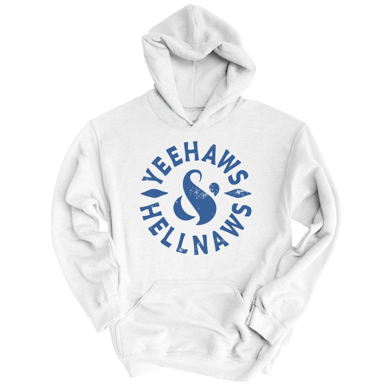 Yeehaws and Hellnaws Graphic Hoodie - White