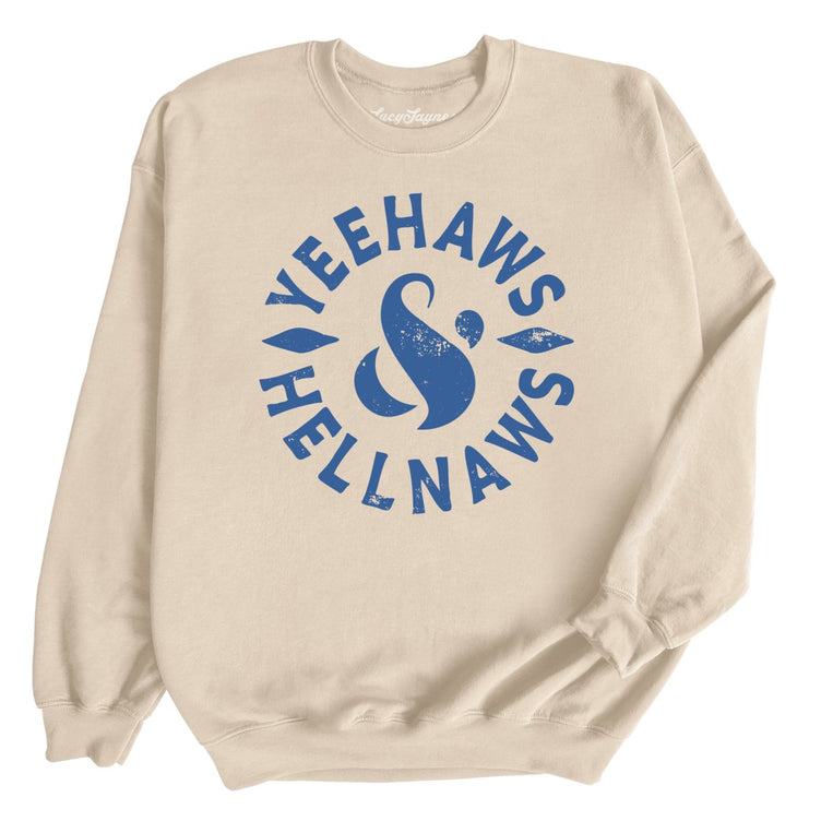 Yeehaws and Hellnaws Graphic Sweatshirt - Sand