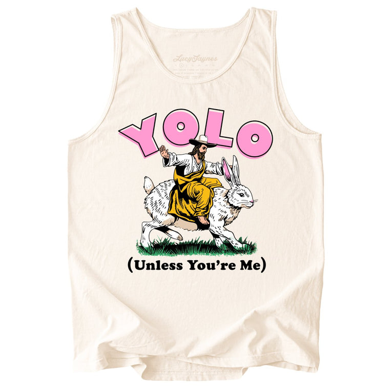 YOLO Unless You're Me Comfort Colors Graphic Tank Top