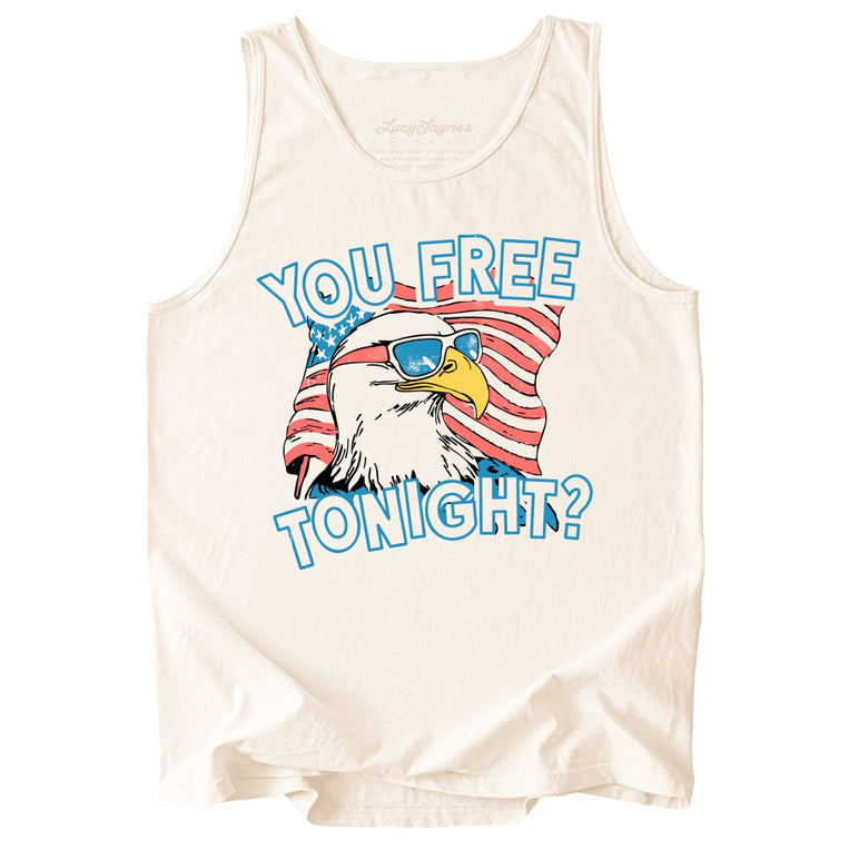 You Free Tonight? Comfort Colors Graphic Tank Top