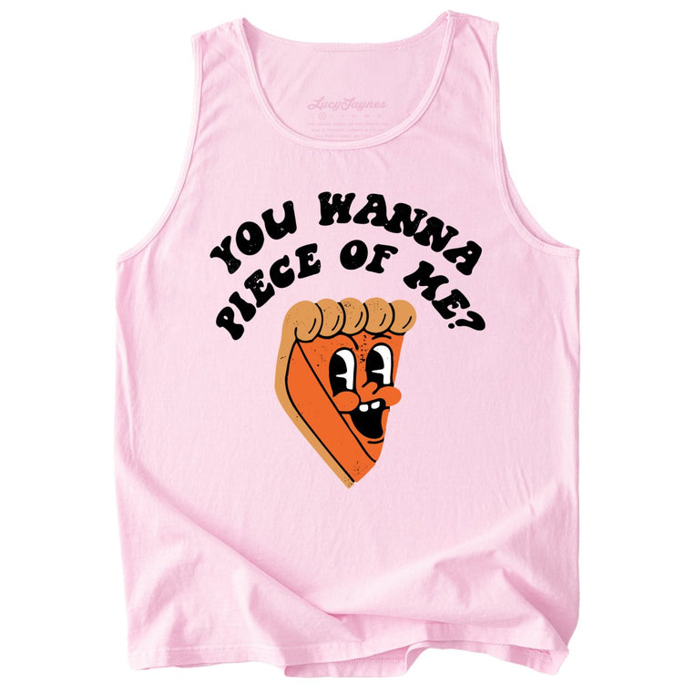 You Wanna Piece Of Me Comfort Colors Graphic Tank Top - Blossom
