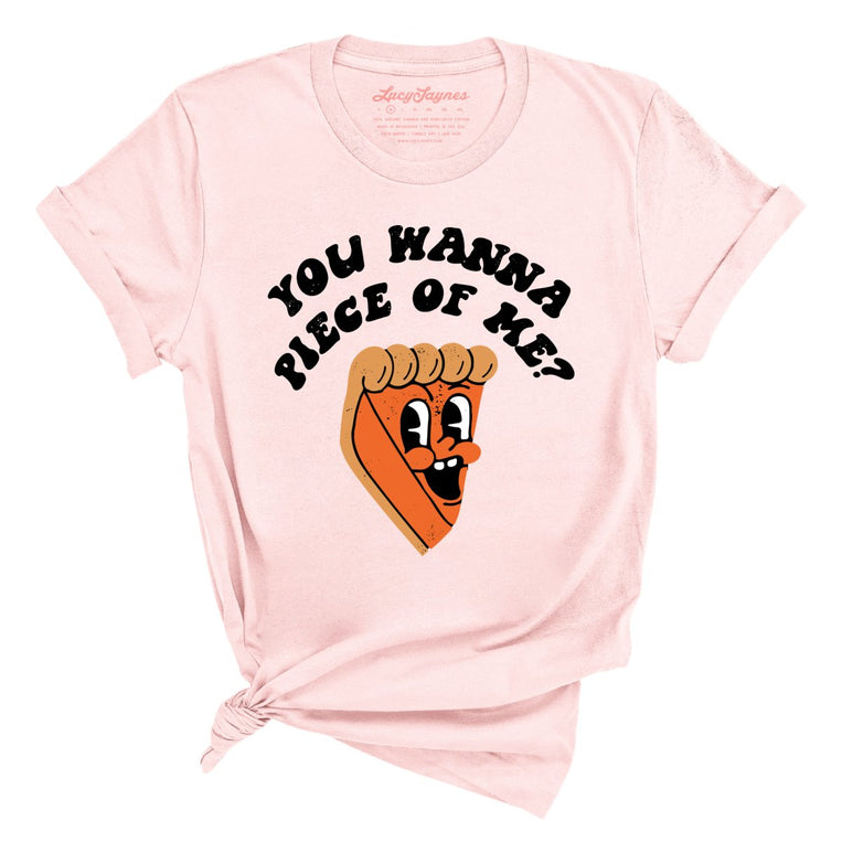 You Wanna Piece Of Me Graphic Tee - Soft Pink