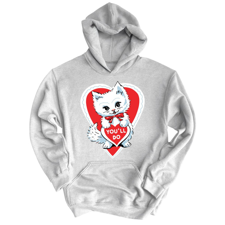 You'll Do Graphic Hoodie - Grey Heather