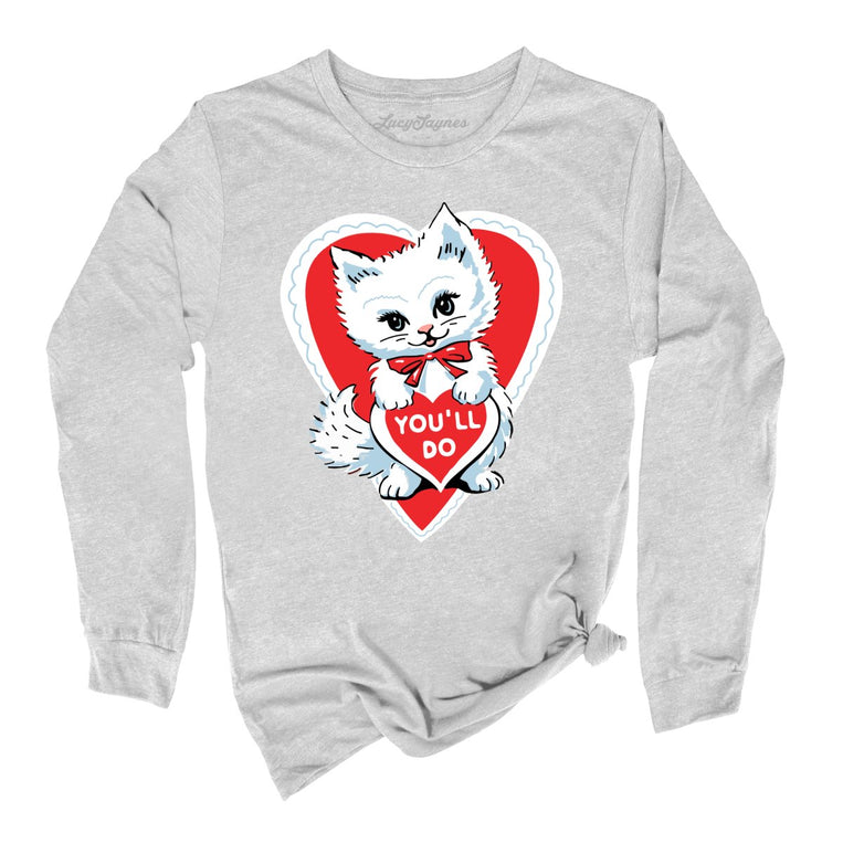 You'll Do Graphic Long Sleeve Tee - Athletic Heather