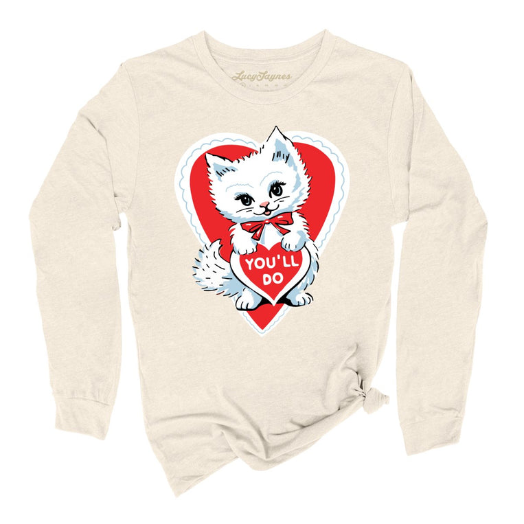 You'll Do Graphic Long Sleeve Tee - Natural