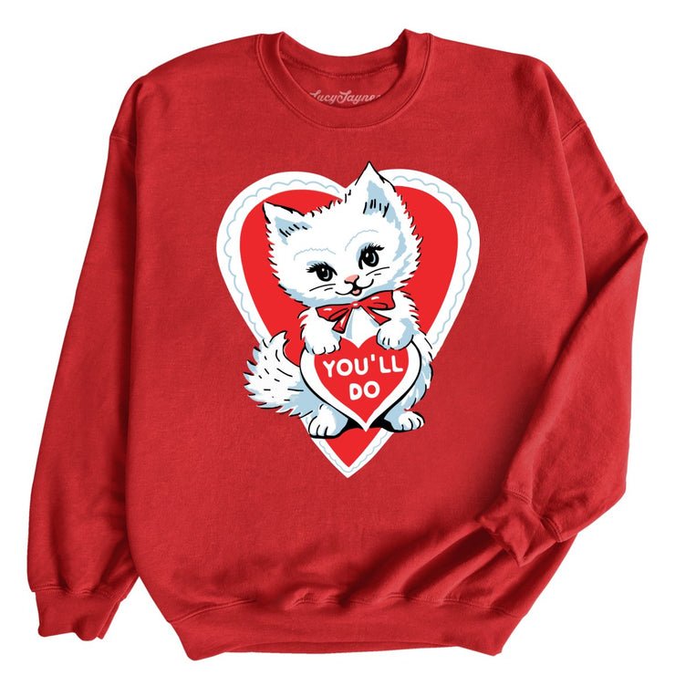 You'll Do Graphic Sweatshirt - Red