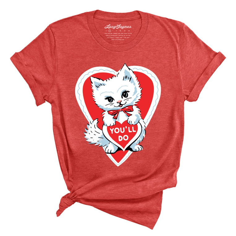 You'll Do Graphic Tee - Heather Red