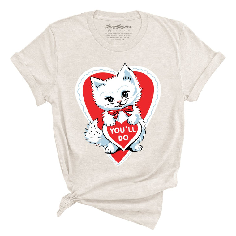 You'll Do Graphic Tee - Heather Dust
