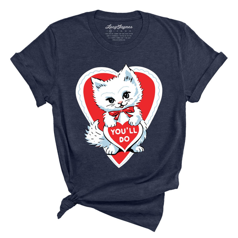 You'll Do Graphic Tee - Heather Midnight Navy