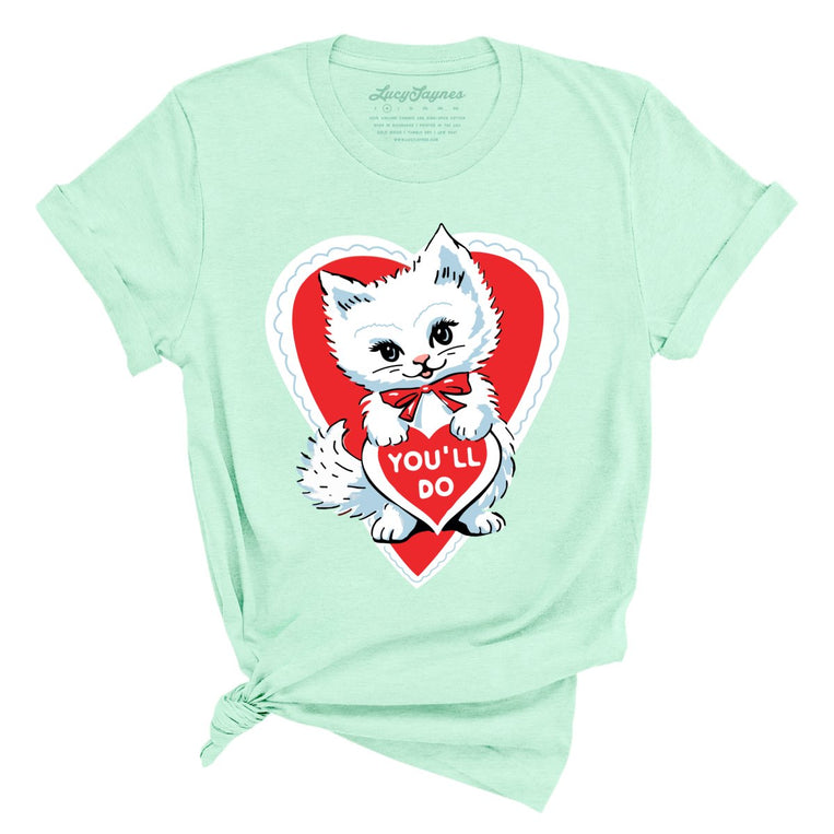 You'll Do Graphic Tee - Heather Mint
