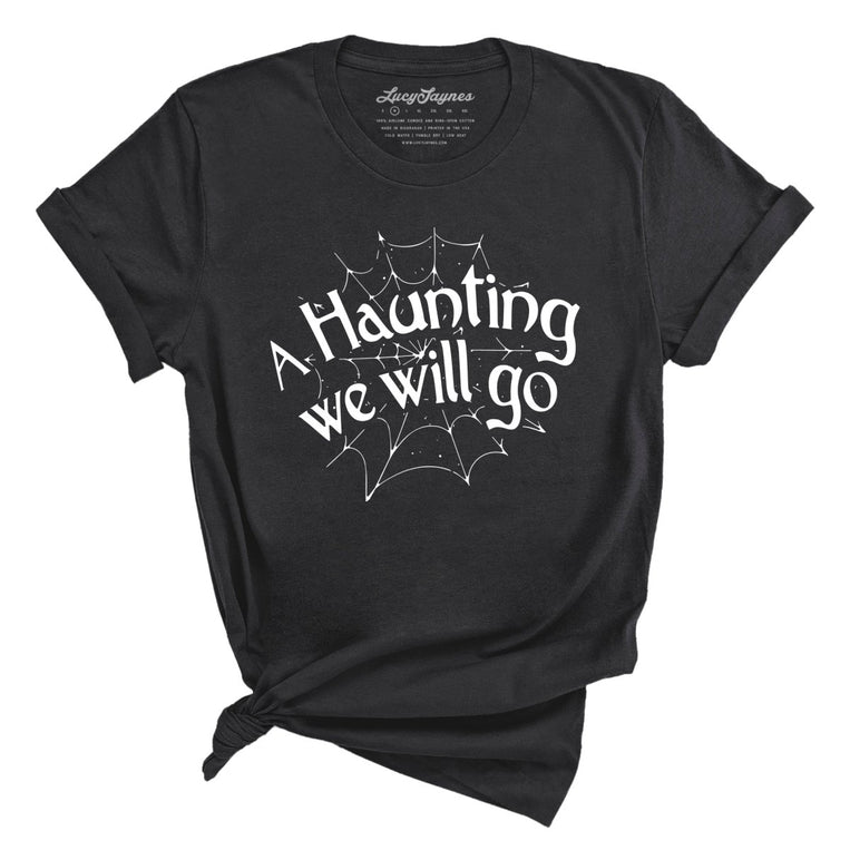 A Haunting We Will Go Graphic Tee - Dark Grey