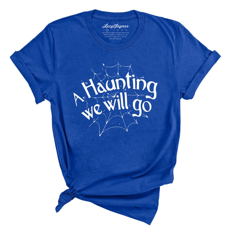 A Haunting We Will Go Graphic Tee - True Royal