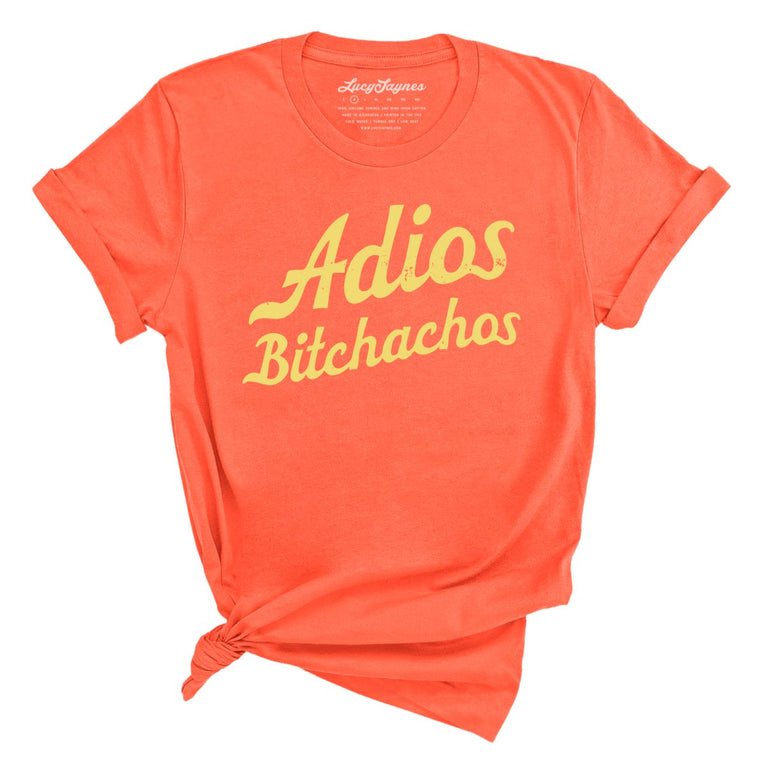 Adios Bitchachos Graphic Tee - Coral