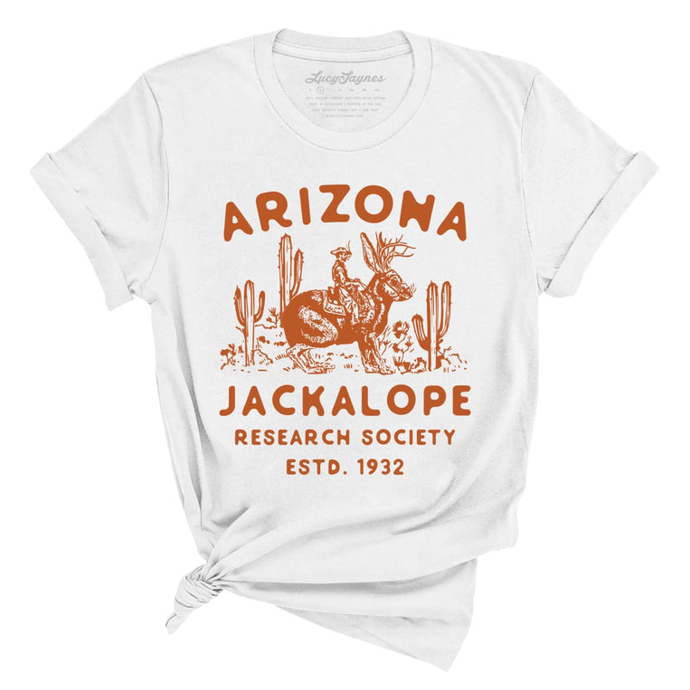 Arizona Jackalope Research Society Graphic Tee - White
