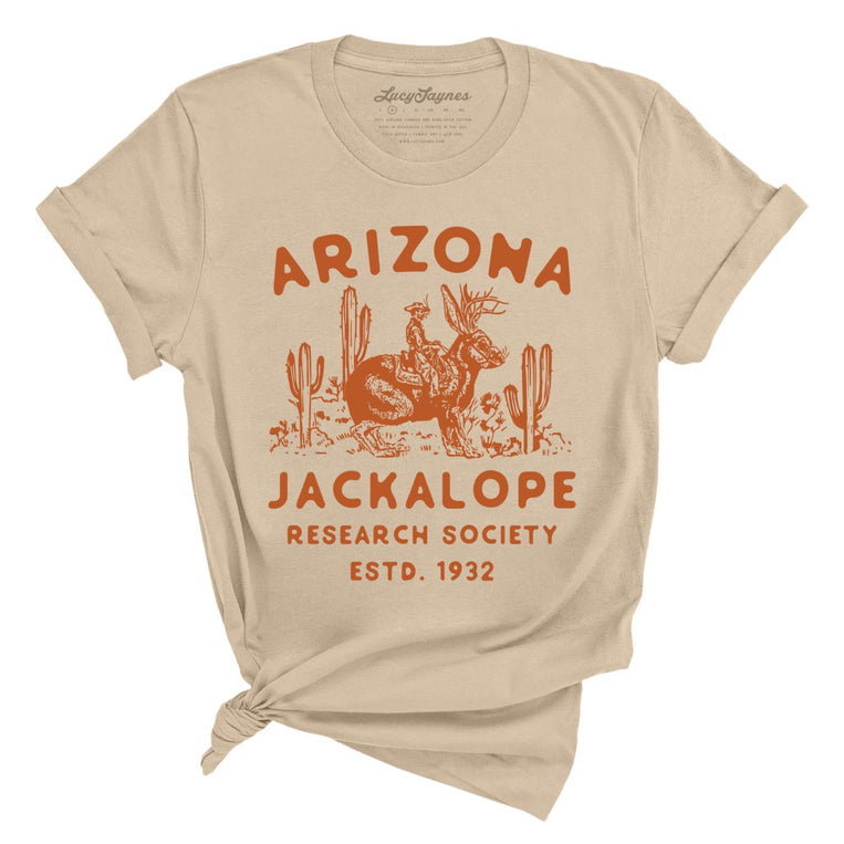 Arizona Jackalope Research Society Graphic Tee - Tan