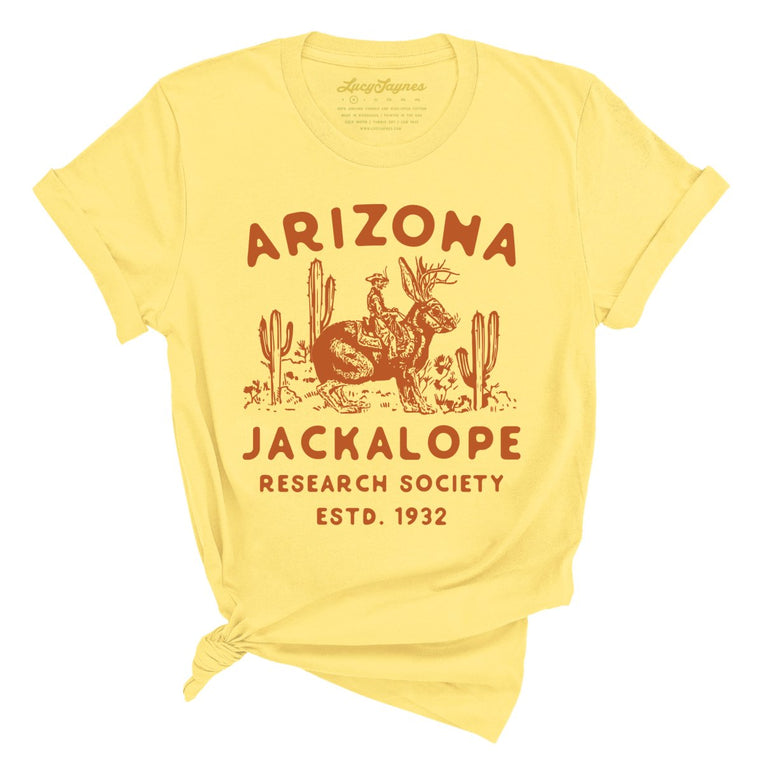 Arizona Jackalope Research Society Graphic Tee - Yellow