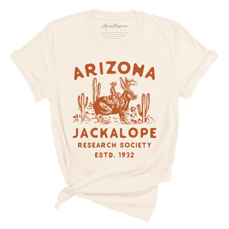 Arizona Jackalope Research Society Graphic Tee - Natural
