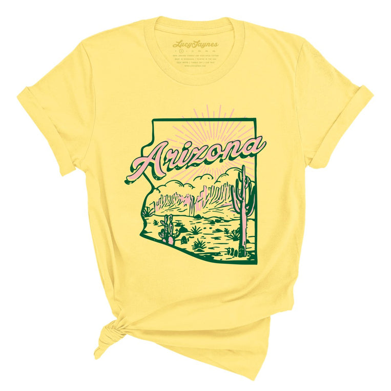 Arizona Graphic Tee - Yellow