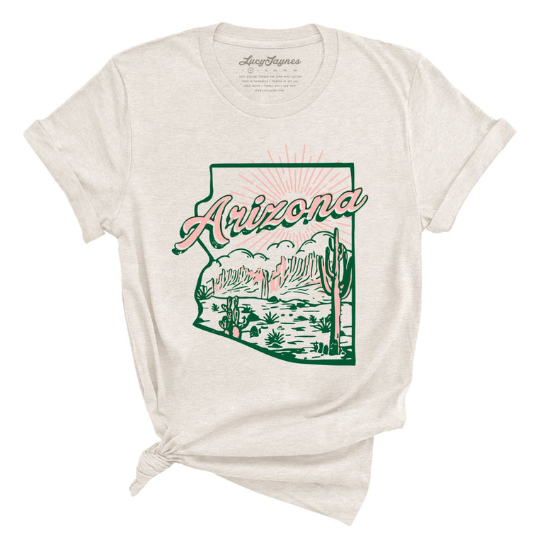 Arizona Graphic Tee - Heather Dust