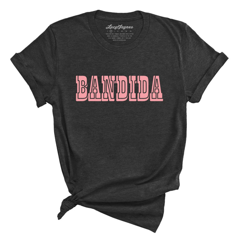 Bandida Graphic Tee - Dark Grey Heather