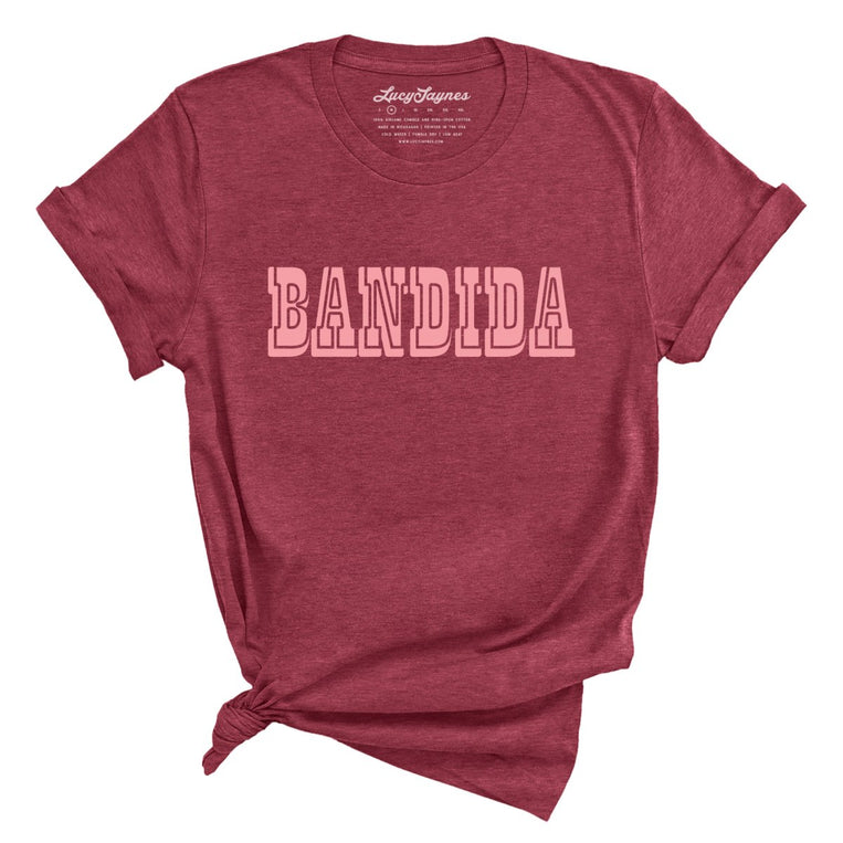 Bandida Graphic Tee - Heather Raspberry