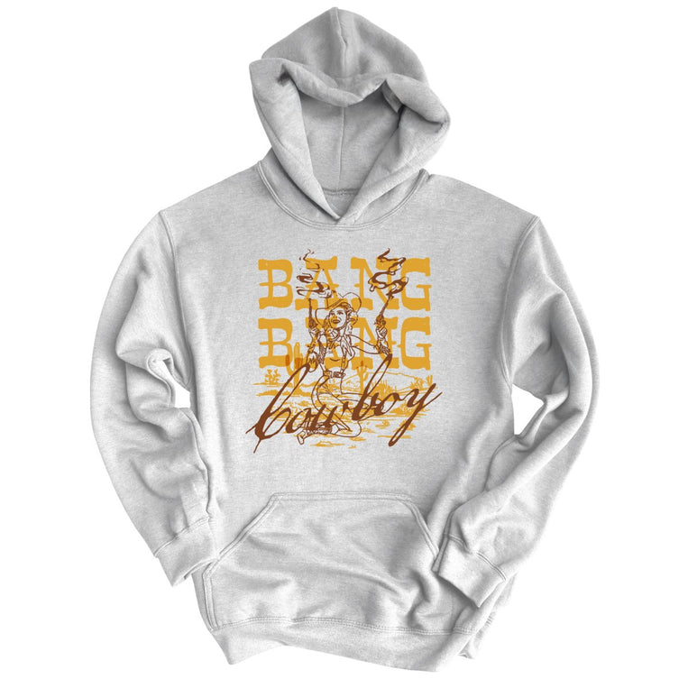 Bang Bang Cowboy Graphic Hoodie - Grey Heather