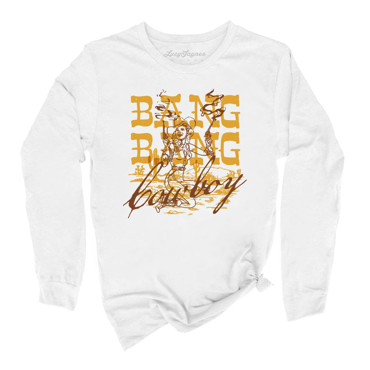 Bang Bang Cowboy Graphic Long Sleeve Tee