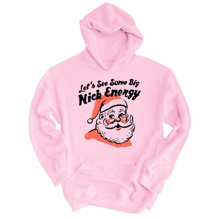 Big Nick Energy Graphic Hoodie - Light Pink