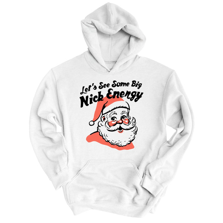 Big Nick Energy Graphic Hoodie - White
