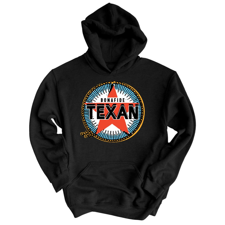 Bonafide Texan Graphic Hoodie - Black