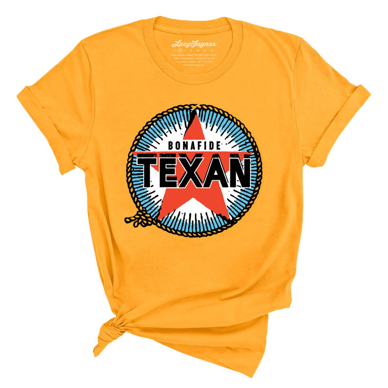 Bonafide Texan Graphic Tee - Gold