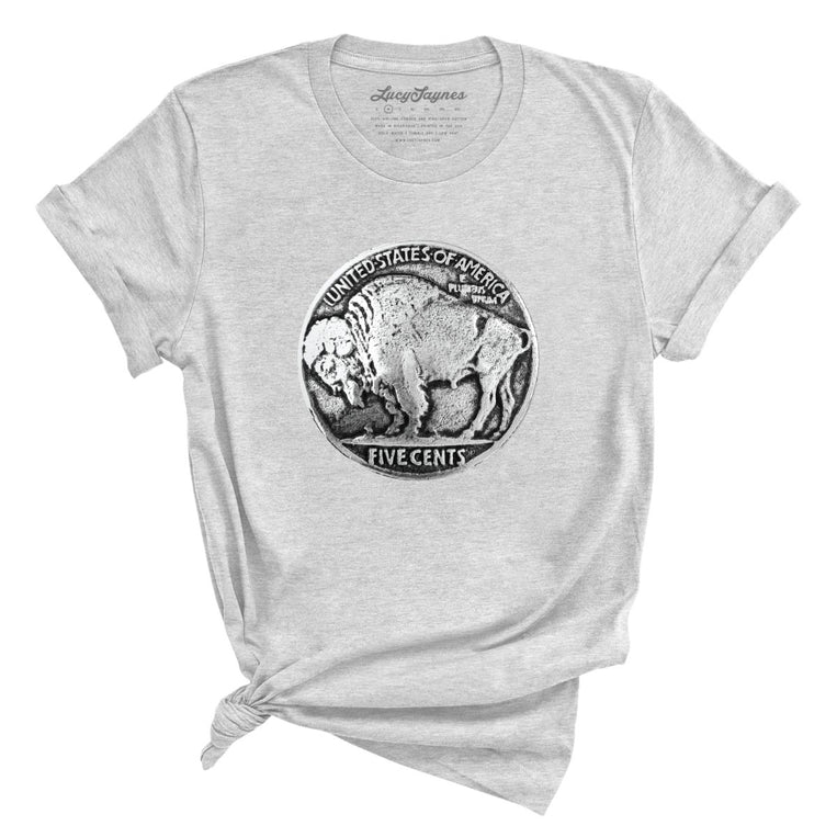 Buffalo Nickel Graphic Tee - Athletic Heather