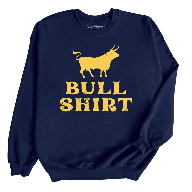 Bull Shirt Graphic Sweatshirt - Navy