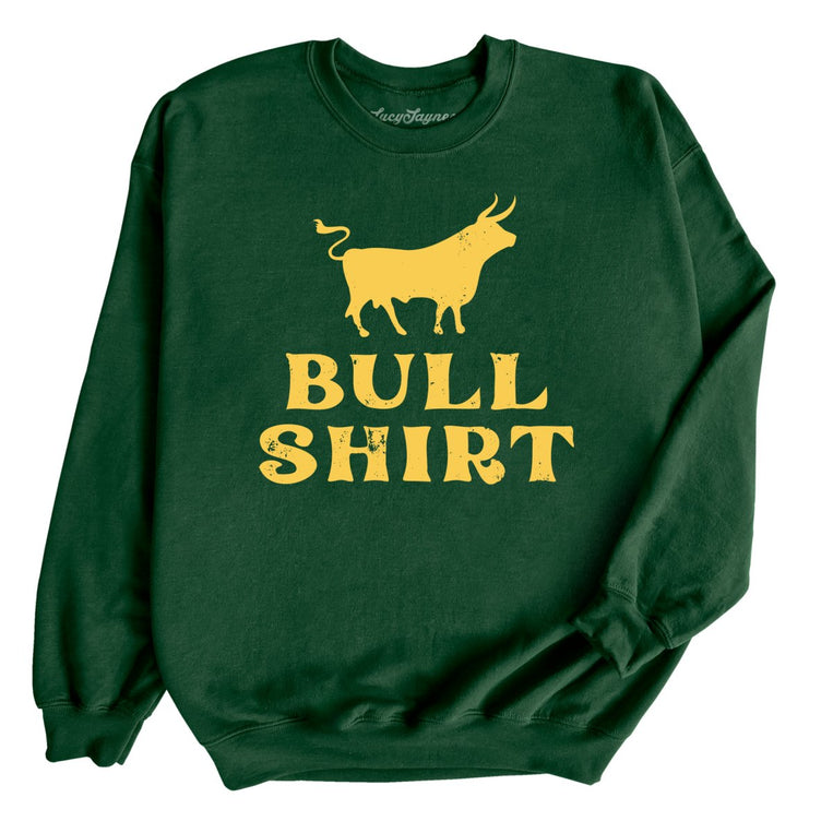 Bull Shirt Graphic Sweatshirt - Forest