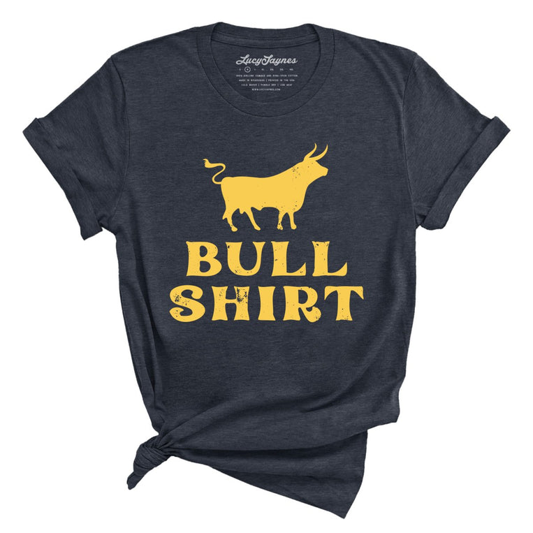 Bull Shirt Graphic Tee - Heather Midnight Navy