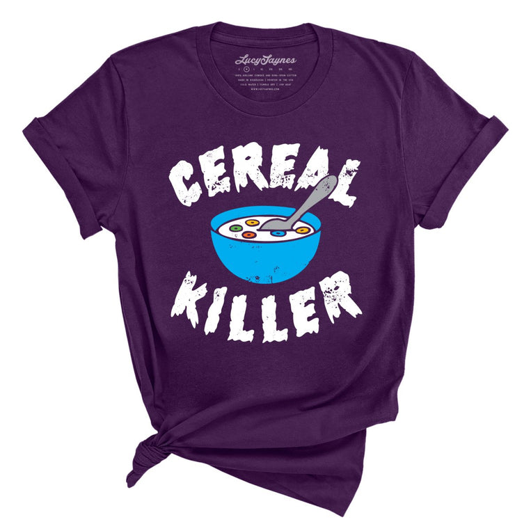 Cereal Killer Graphic Tee - Team Purple