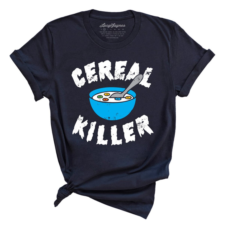 Cereal Killer Graphic Tee - Navy