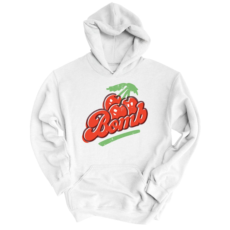 Cherry Bomb Graphic Hoodie - White