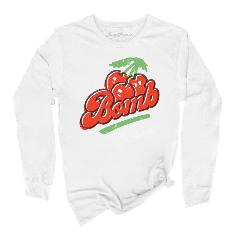 Cherry Bomb Graphic Long Sleeve Tee