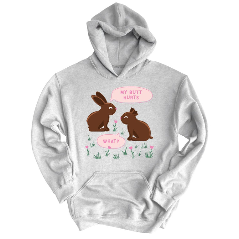 Chocolate Bunnies Graphic Hoodie - Grey Heather