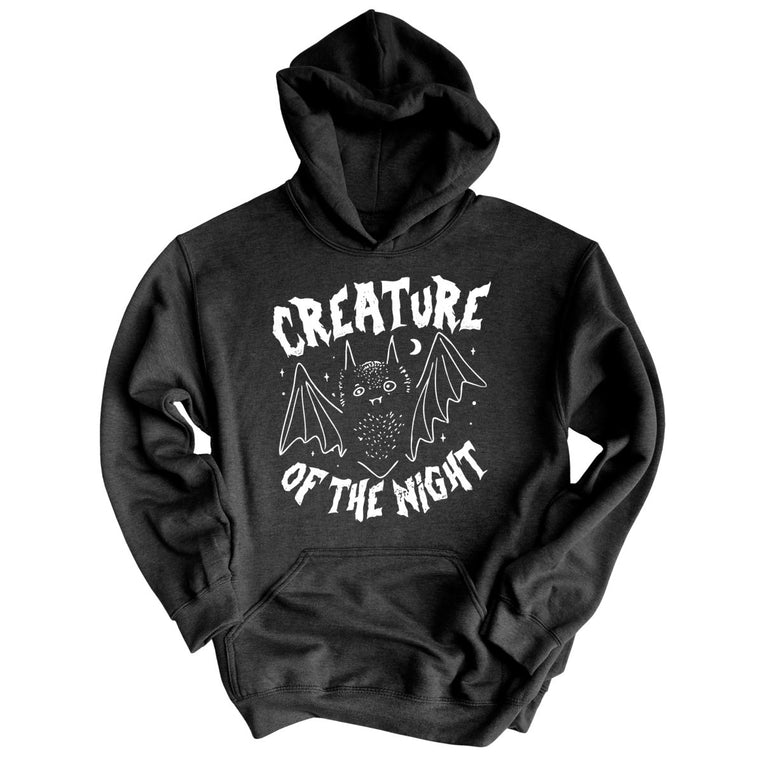 Creature of The Night Graphic Hoodie - Charcoal Heather