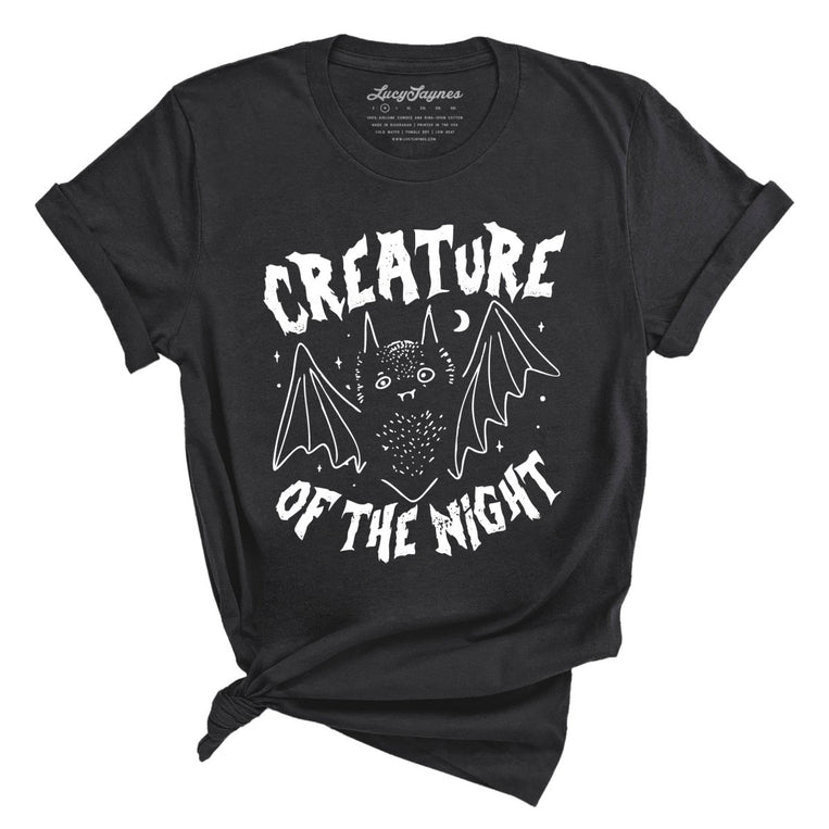 Creature of The Night Graphic Tee - Dark Grey