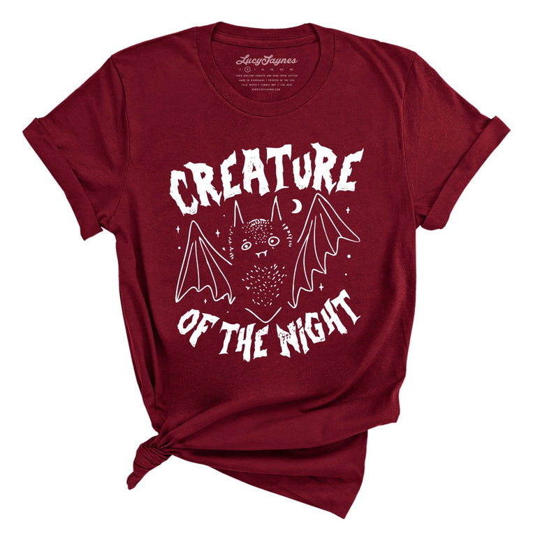 Creature of The Night Graphic Tee - Cardinal