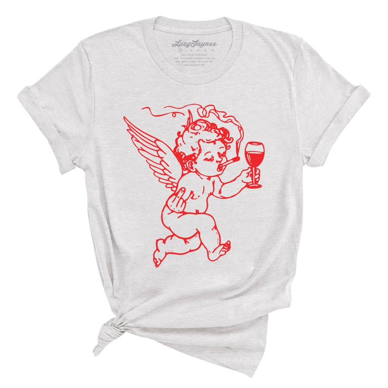 Cupid Don't Care Graphic Tee - Ash