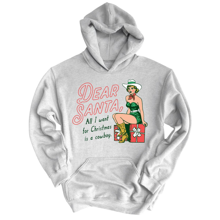 Dear Santa Cowboy Graphic Hoodie