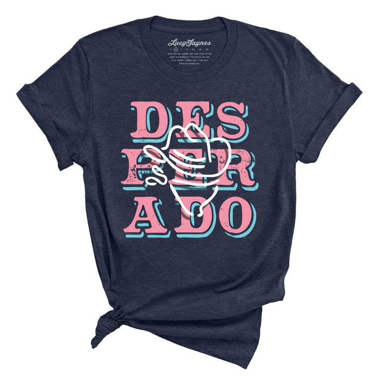 Desperado Graphic Tee - Heather Midnight Navy