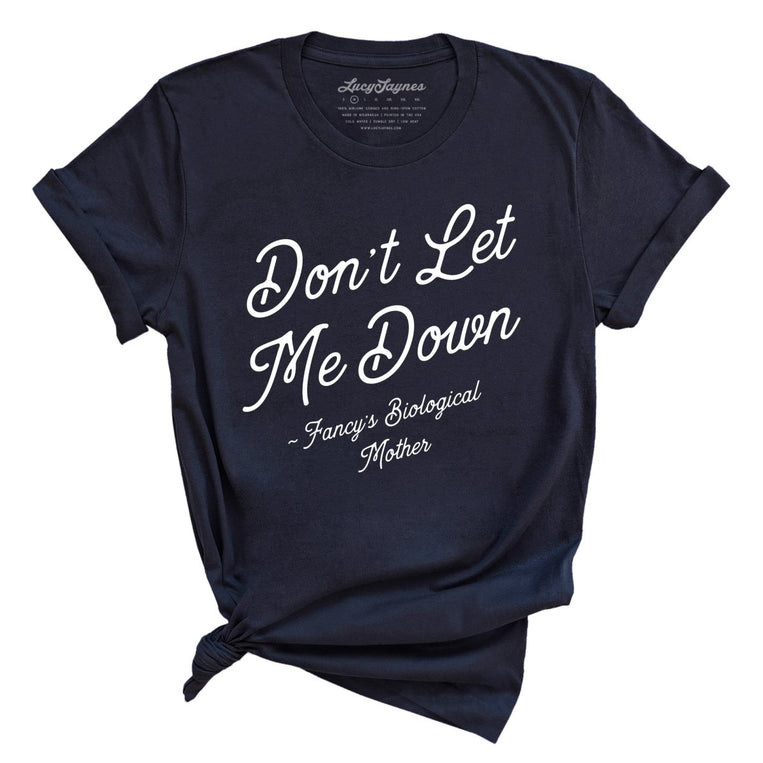 Don't Let Me Down Graphic Tee - Navy