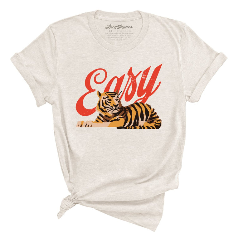 Easy Tiger Graphic Tee - Heather Dust