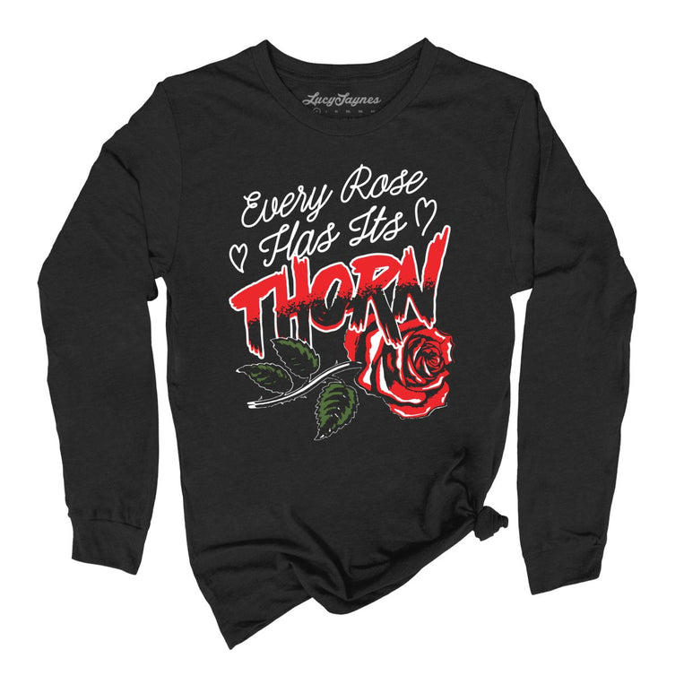 Every Rose Has It's Thorn Graphic Long Sleeve Tee