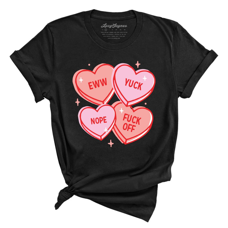 Eww Yuck Nope Graphic Tee - Black